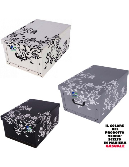 2x Scatola baule contenitore box cartone cambio stagione