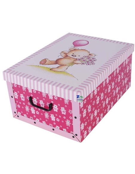 2x Scatola baule contenitore box cartone cambio stagione peluche