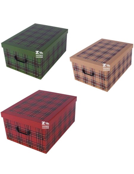 2x Scatola baule contenitore box cartone cambio stagione art.02