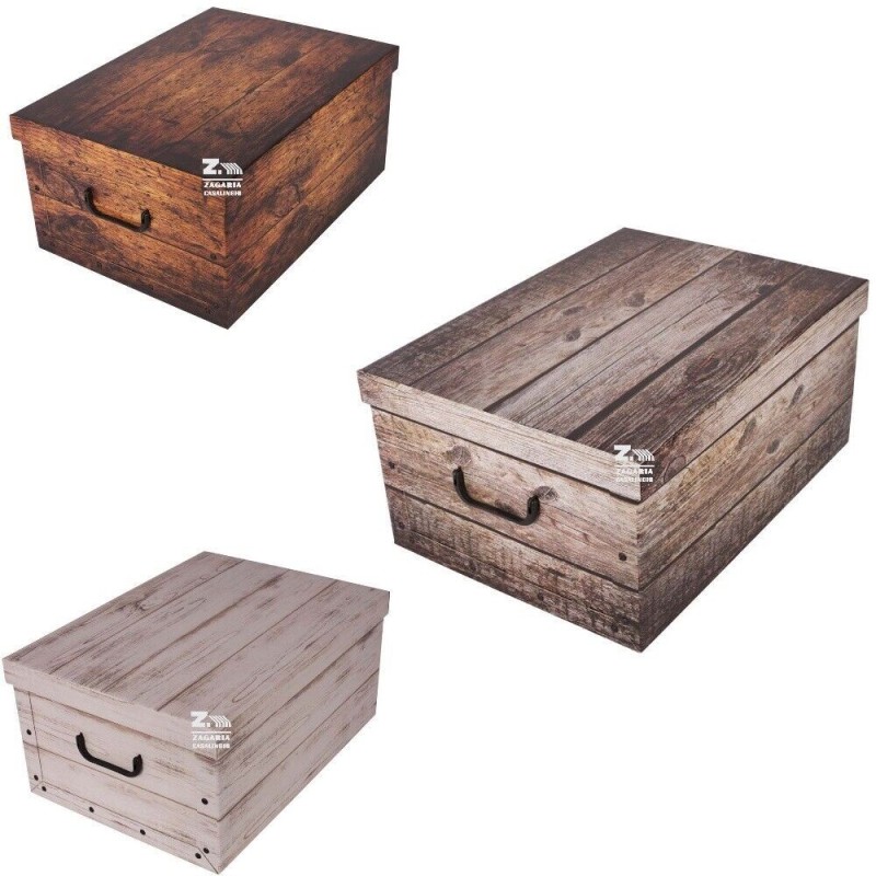 2x Scatola baule contenitore box cartone cambio...