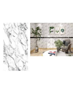 Adesivo carta da parato 3pz. effetto marmo grigio 30x60cm 2