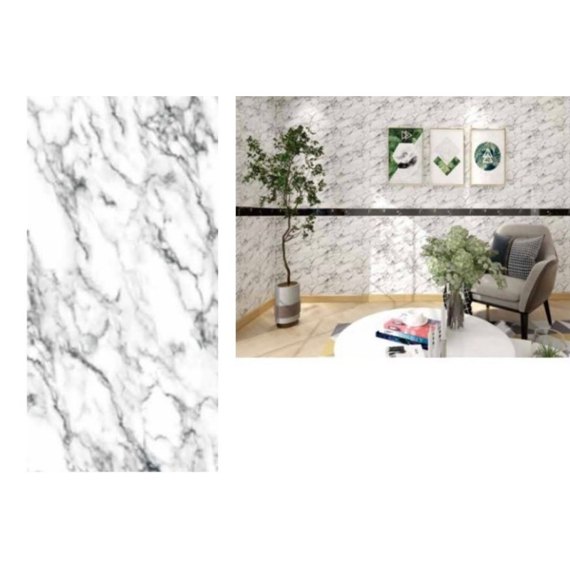 Adesivo carta da parato 3pz. effetto marmo...