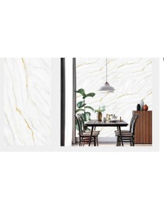 Adesivo carta da parato 3pz. effetto marmo grigio 30x60cm... 2