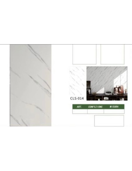 Adesivo carta da parato 3pz. effetto marmo grigio 30x60cm art.CLS-014