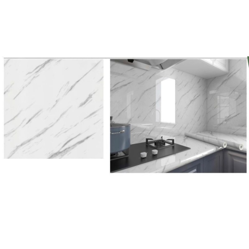 Set da 3 Rotoli Adesivo marmo 60x2M , tavoli,...