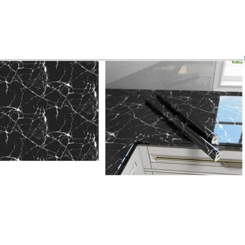 Set da 3 Rotoli Adesivo marmo 60x2M , tavoli,...