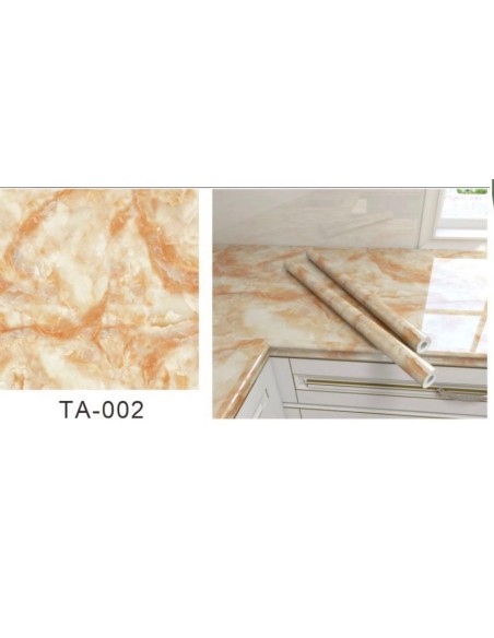 Set da 3 Rotoli Adesivo marmo 60x2M , tavoli, mobili, interni TA-002