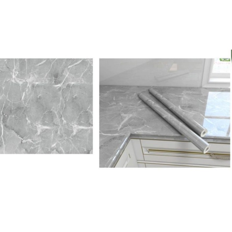 Set da 3 Rotoli Adesivo marmo 60x2M , tavoli,...