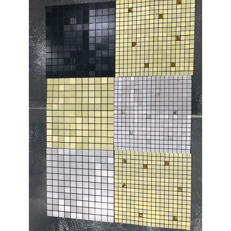 10pz. Pannello Adesivo mosaico in vero vetro 30x30 vari colori