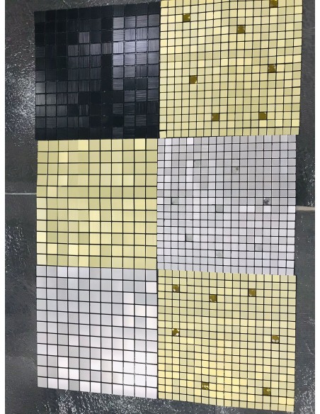 10pz. Pannello Adesivo mosaico in vero vetro 30x30 vari colori