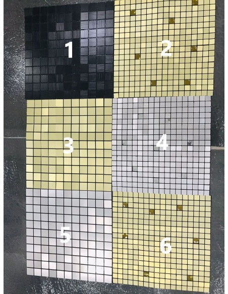 10pz. Pannello Adesivo mosaico in vero vetro 30x30 vari colori