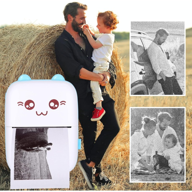 Stampante blu fotografica wireless Bluetooth...