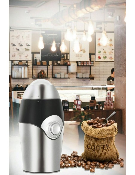 Trita Macina Caffè Elettrico per Caffè Fresco Espresso Capacità 50Gr 150W HM5730