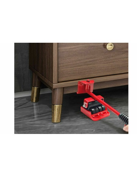 Kit Spostamento Mobili Sollevatore 4 piastre Spostare Sollevare oggetti
