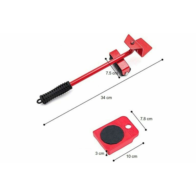 Kit Spostamento Mobili Sollevatore 4 piastre...