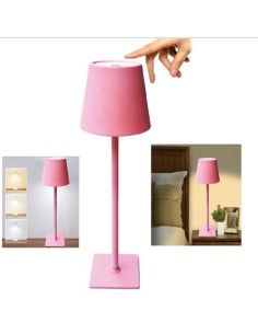 Lampada da Tavolo LED touch Rosa usb dimmerabile 2