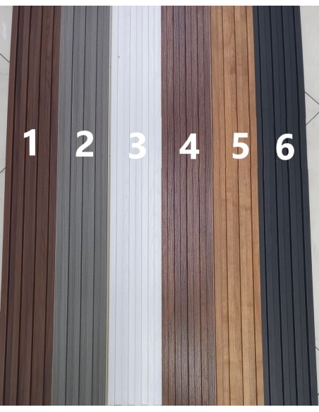6pz. Pannello effetto legno 2,9Mx17cm