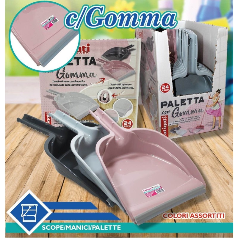 Paletta con gomma vari colori