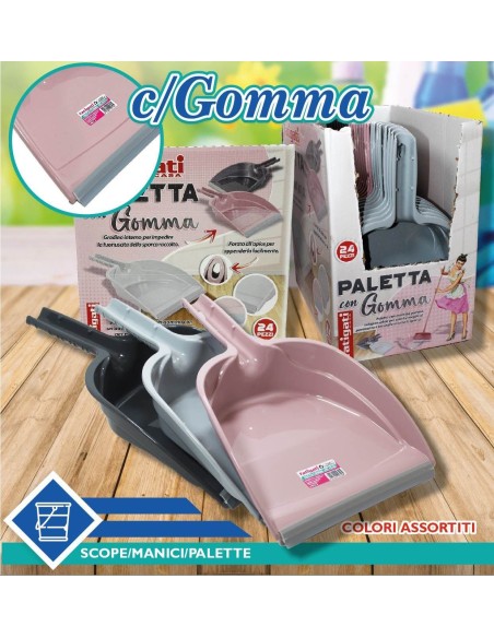 Paletta con gomma vari colori