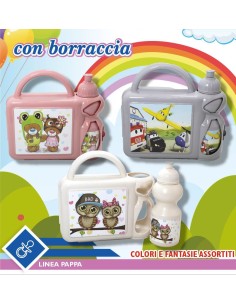 Set Pappa Bing Portamerenda,con Borraccia