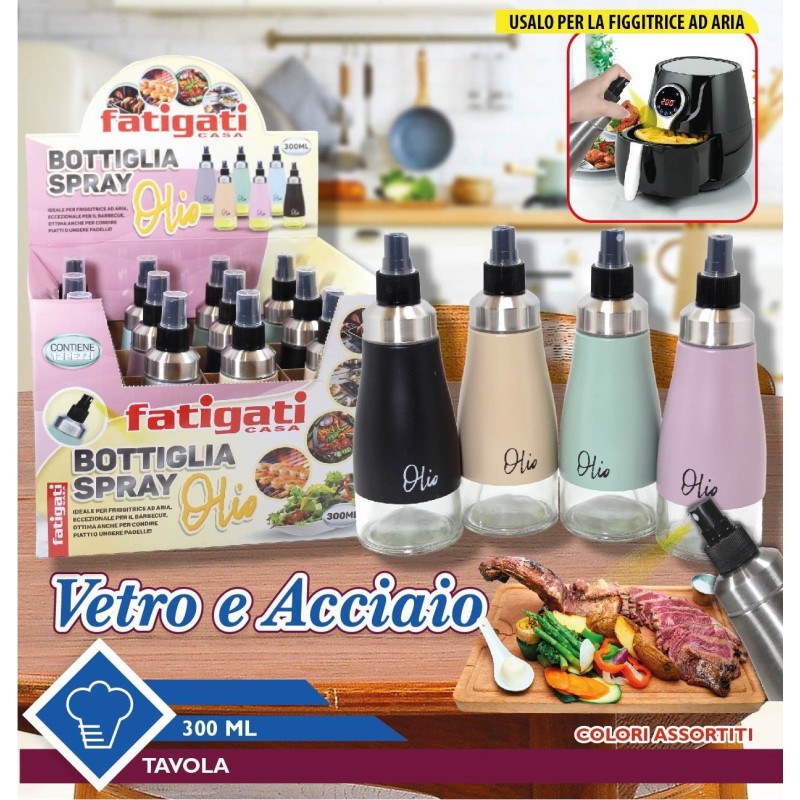 Bottiglia Olio Spray vari colori 300ml