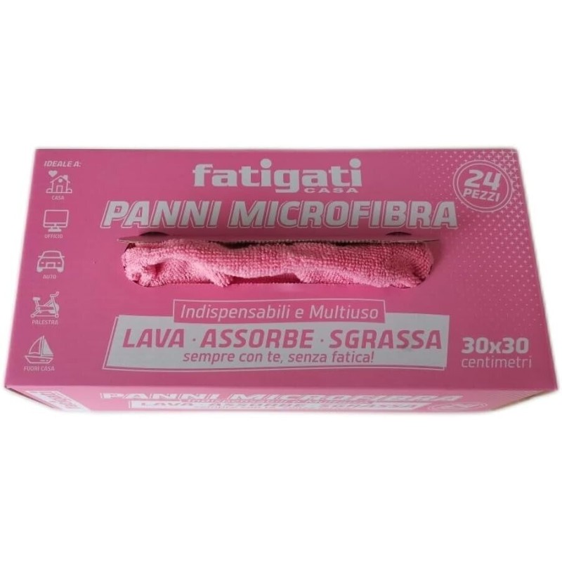 24 Panni Microfibra Auto Moto Casa Strofinacci...
