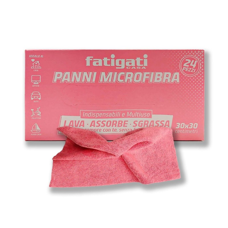 24 Panni Microfibra Auto Moto Casa Strofinacci...