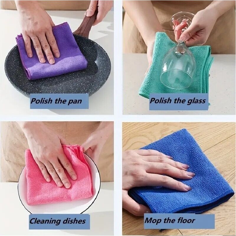 24 Panni Microfibra Auto Moto Casa Strofinacci...