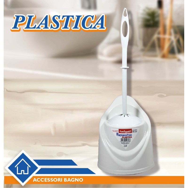 Porta scopino water bagno in plastica