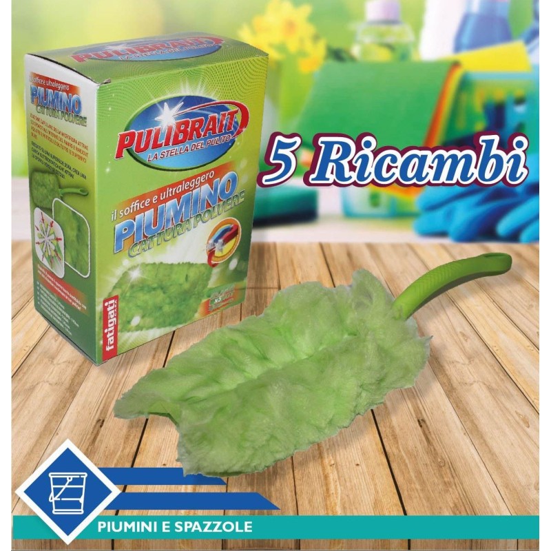 Piumino cattura polvere 5 ricambi