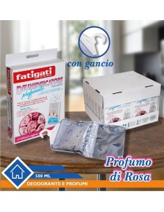 5x deumidificatore profumato con gancio alla Rosa