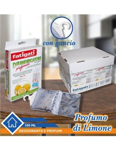 5x deumidificatore profumato con gancio al Limone