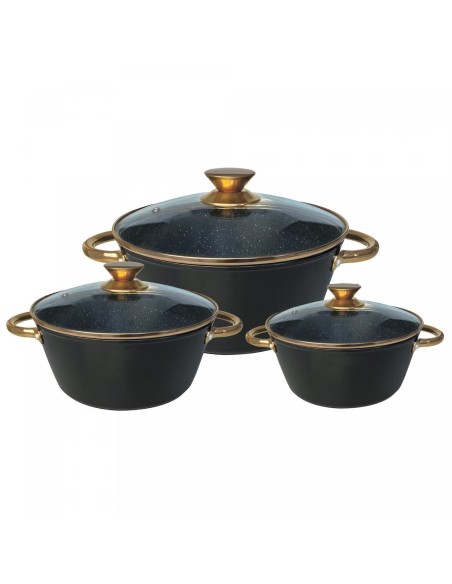 Cheffinger Casseruola in Marmo 6 Pezzi - Oro Rosa