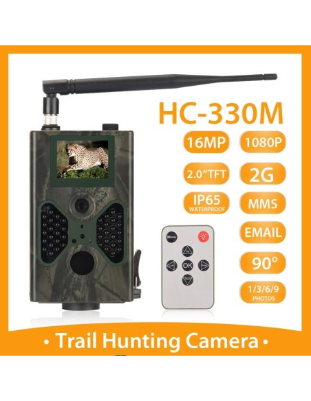 Fotocamera Caccia 16 megapixel MMS GSM SMTP cellulare 2G fototrappola