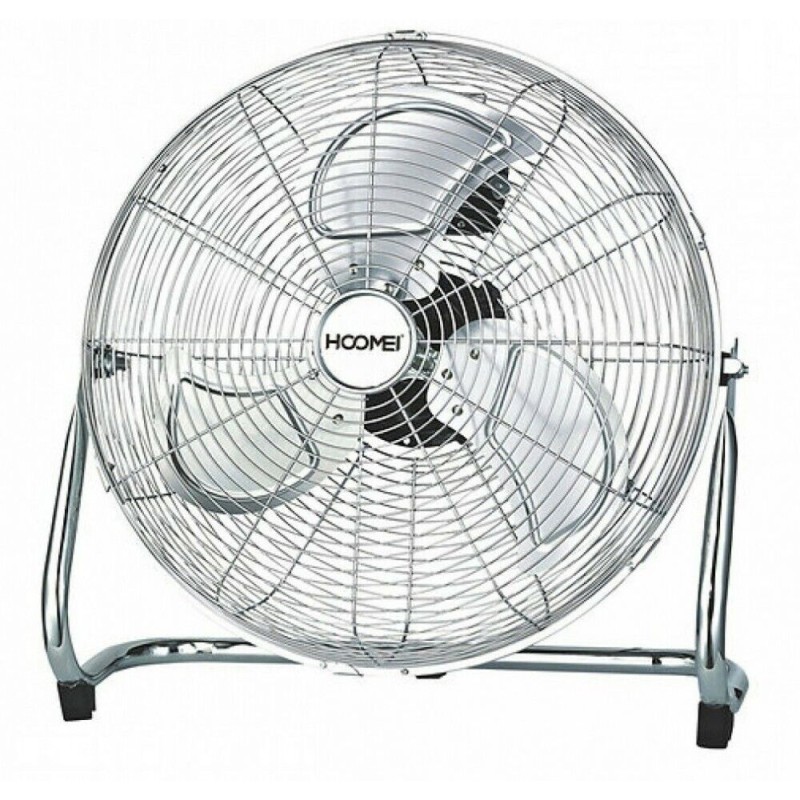 Ventilatore In Acciaio Da Terra Cromato 45cm...