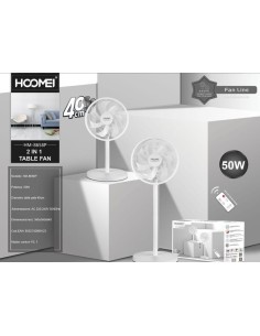 Ventilatore a pianatana 45cm 2in1 con telecomando hm-8658P 2