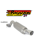RAGAZZON SCARICO TERMINALE ROTONDO 90mm OPEL CORSA D 1.2 80Cv 2006 al 2011