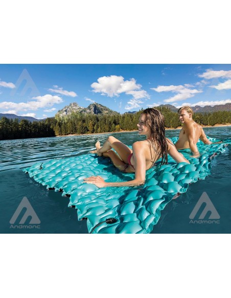 Intex Materassino Piatto con Cuscinetti, Blu 2.90m x 2.26m