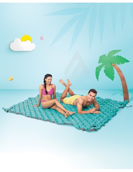 Intex Materassino Piatto con Cuscinetti, Blu 2.90m x 2.26m
