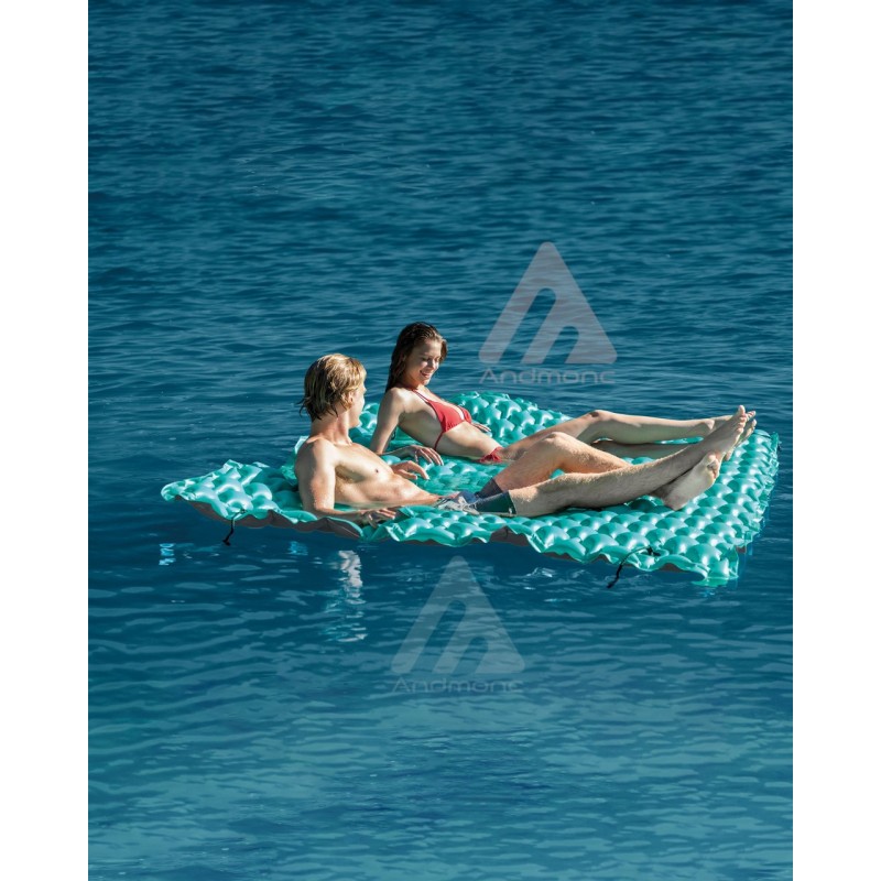 Intex Materassino Piatto con Cuscinetti, Blu...