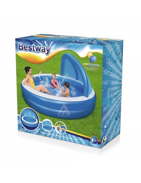 Intex Piscina Gonfiabile estate bambini 2.41 m x 2.41 m x 140 m