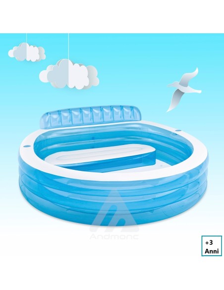 Intex 57190NP Piscina Rotonda, 229 x 218 x 76 cm, 3+ anni bambini