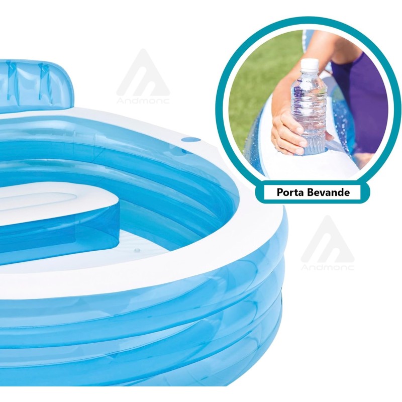 Intex 57190NP Piscina Rotonda, 229 x 218 x 76...