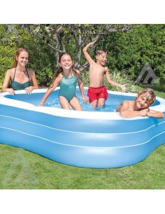 Intex Bestway Piscina Family Quadrata, 229 x 229 x 56 cm,...