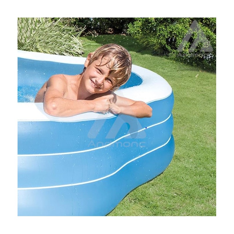 Intex Bestway Piscina Family Quadrata, 229 x...