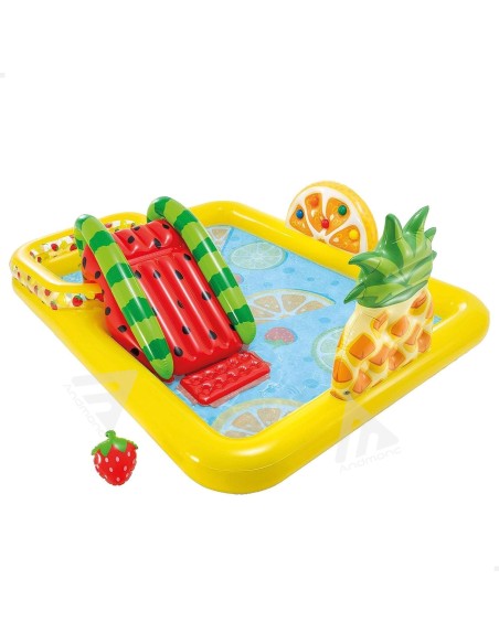 Intex Piscina Gonfiabile Frutta, Multicolore, 244 X 191 X 91 Cm bambini