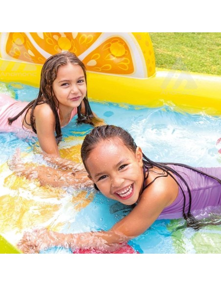 Intex Piscina Gonfiabile Frutta, Multicolore, 244 X 191 X 91 Cm bambini