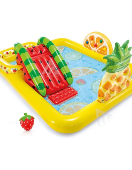 Intex Piscina Gonfiabile Frutta, Multicolore, 244 X 191 X 91 Cm bambini