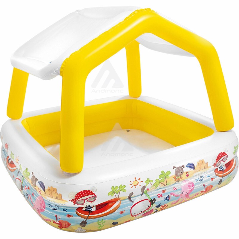 Intex Piscina bambini (157x157x122cm) Con Tetto...