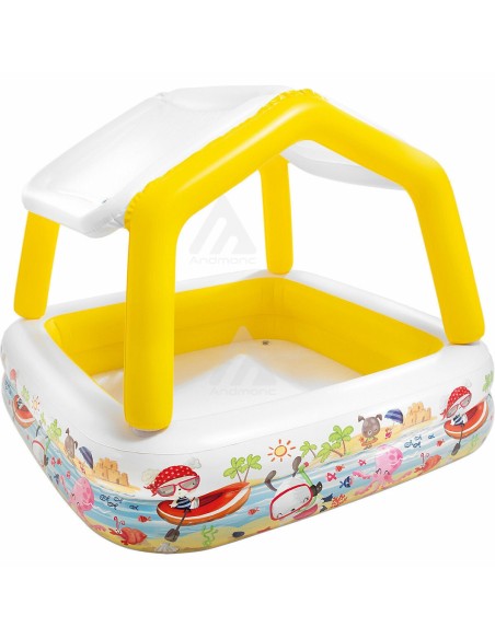 Intex Piscina bambini (157x157x122cm) Con Tetto Apribile